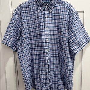 Ralph Lauren Blue and White Checkered Shirt